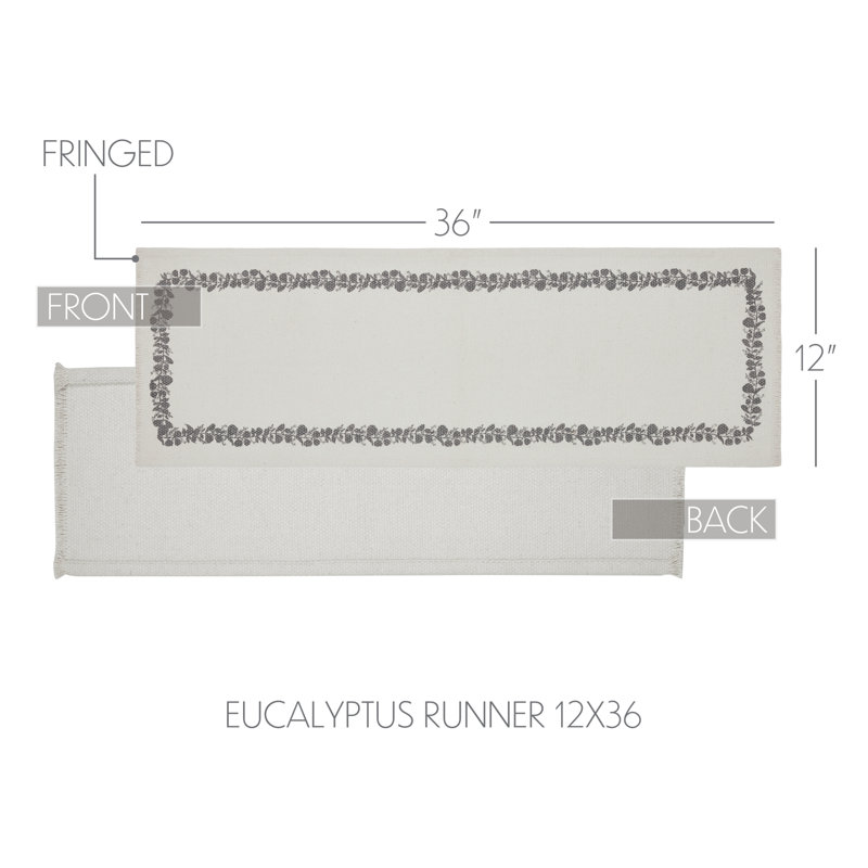 Finders Keepers Eucalyptus Runner 12x36, 36" x 12"