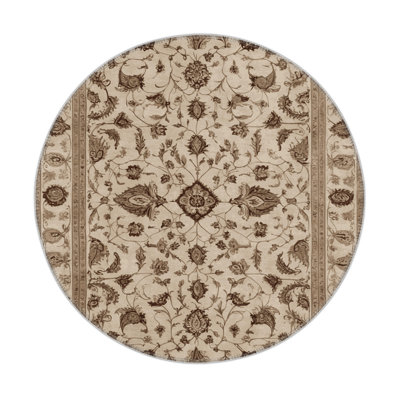 Tapis d'intérieur et d'extérieur persan beige