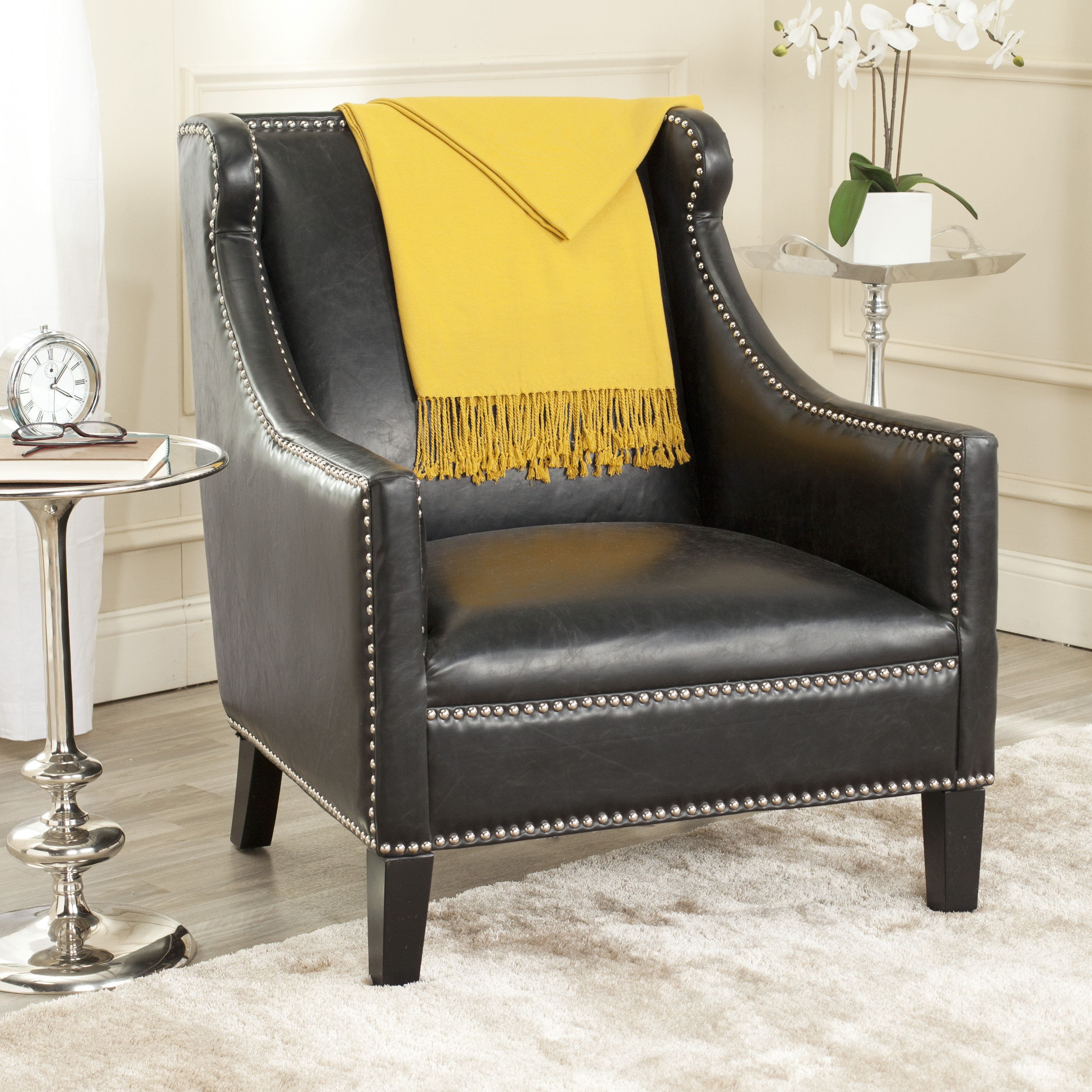 Faux Leather Armchair