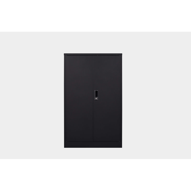 Armoire de rangement à 2 tablettes Chapata, Noir