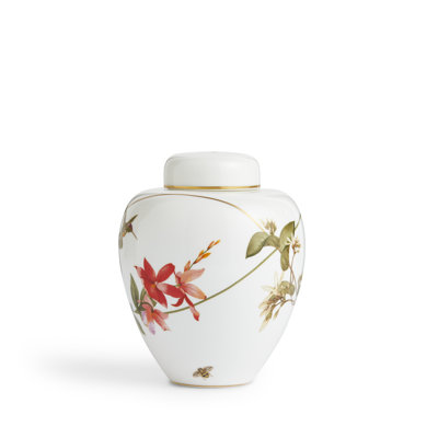 Hummingbird 5.9in Lidded Vase