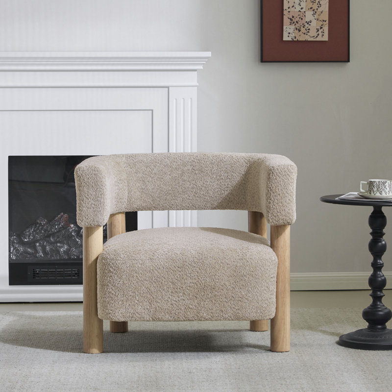 Fauteuil d'appoint rembourré Boucle