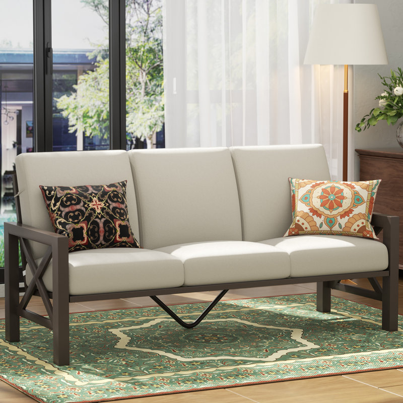 73" 3 - Person Patio Sofa With Thick Cushions