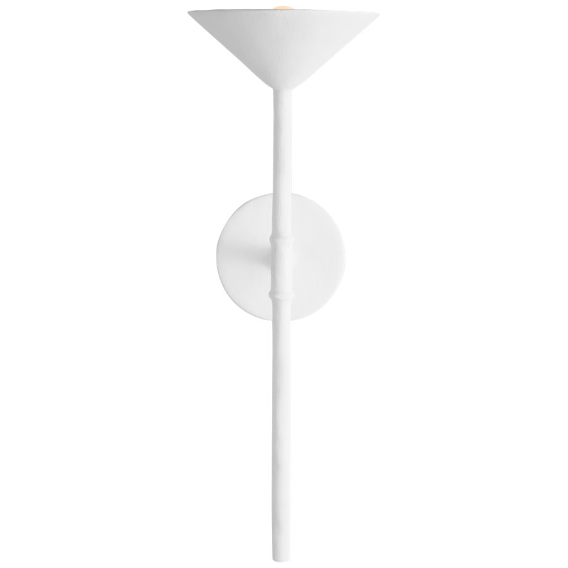 Eleanor 1 - Light Armed Sconce, Plaster White