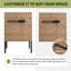Ensemble meuble-lavabo double de 61 cm (24 po), meuble-lavabo simple avec lavabo en céramique, 2 portes et 1 tablette réglable-2144354407-2103082321