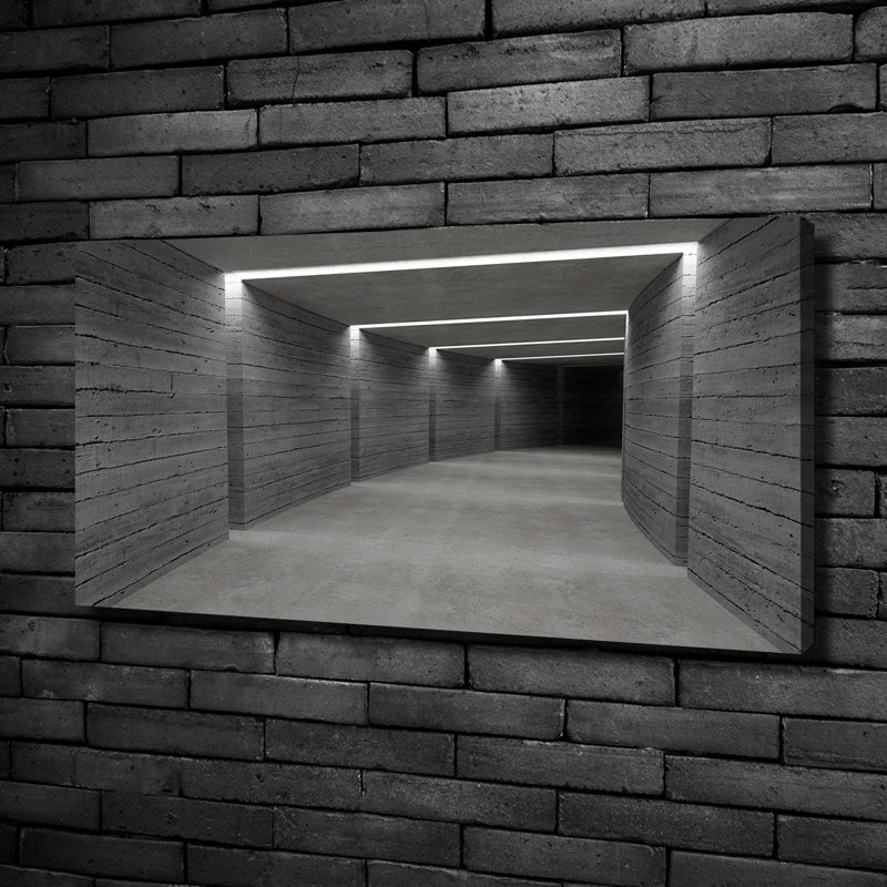 Concrete Tunnel - Wrapped Canvas Print