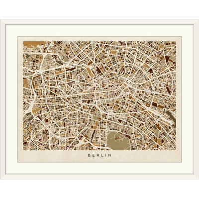 «Berlin Allemagne Street Map» par Bellen, impression