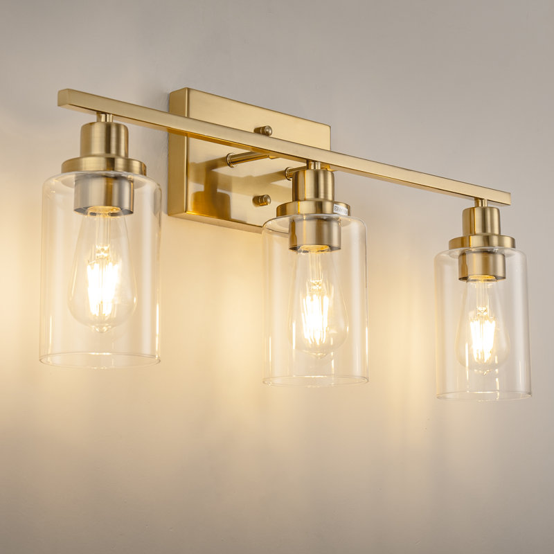 Armed Sconce, Gold, Clear, 3