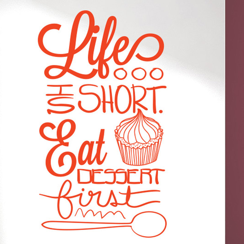 Wall Decal, Orange, Large