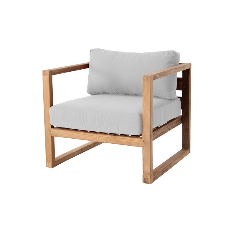 Venice Outdoor Teak Lounge Chair, Natural
