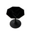 Table basse octogonale moderne 31,50 "avec plateau imprimé, base en métal, pour la salle à manger, la cuisine, le salon