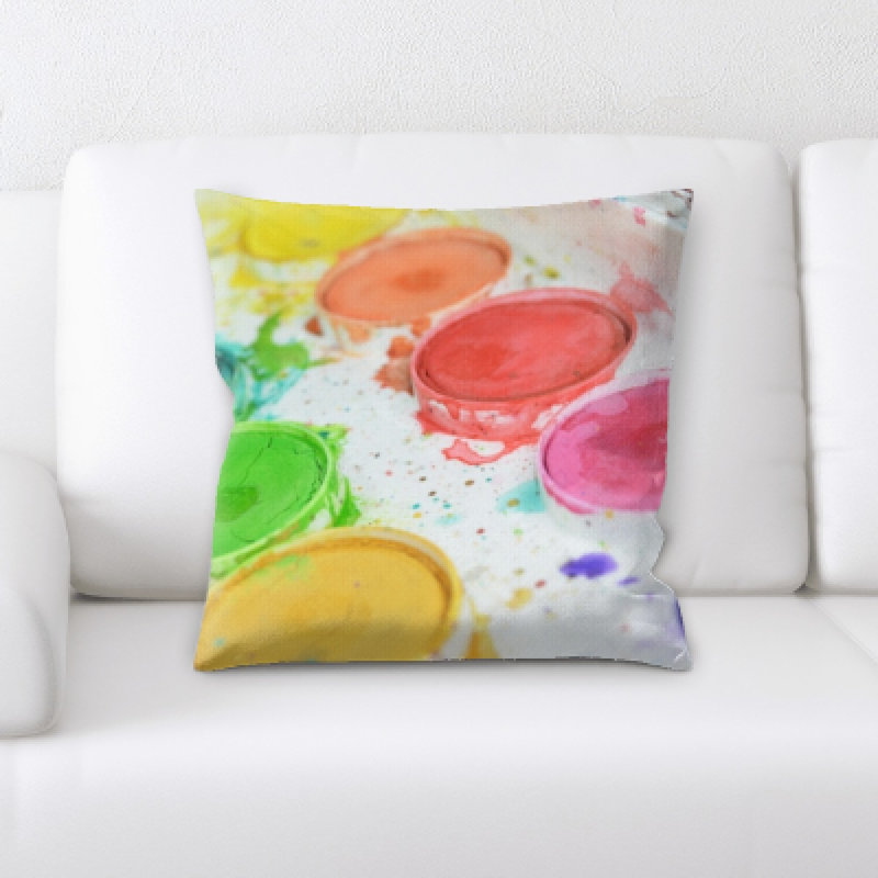 Microsuede Reversible Throw Pillow