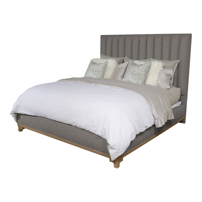 Jemma Upholstered Bed, King, Tuck Cobalt, Hampton