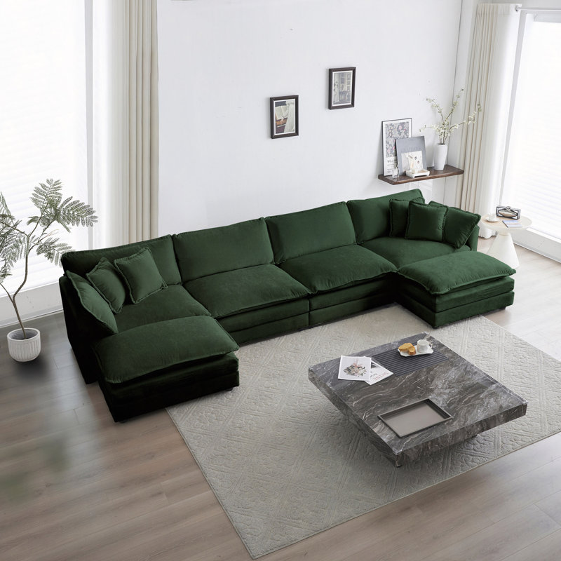Canapé Comfort U, Vert