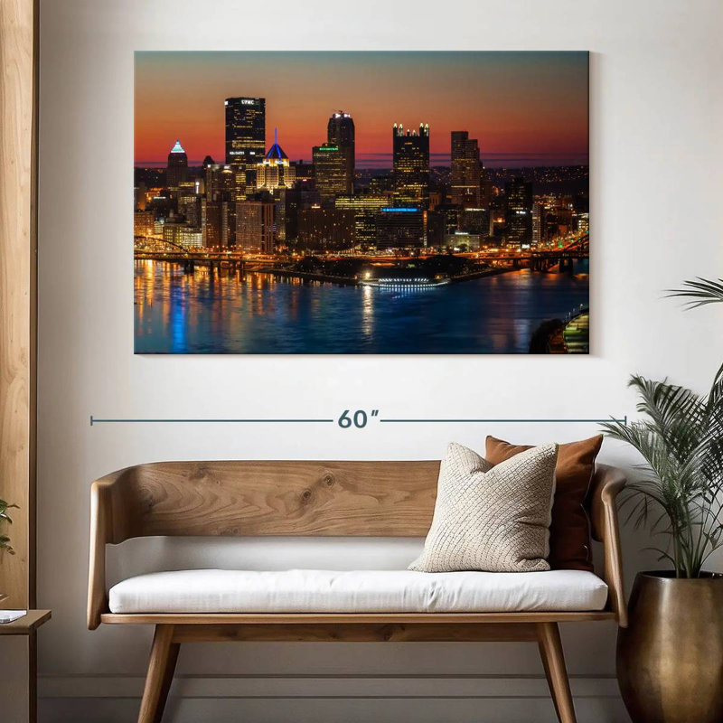 Sireci Pittsburgh Before Sunrise, 34" H x 51" W