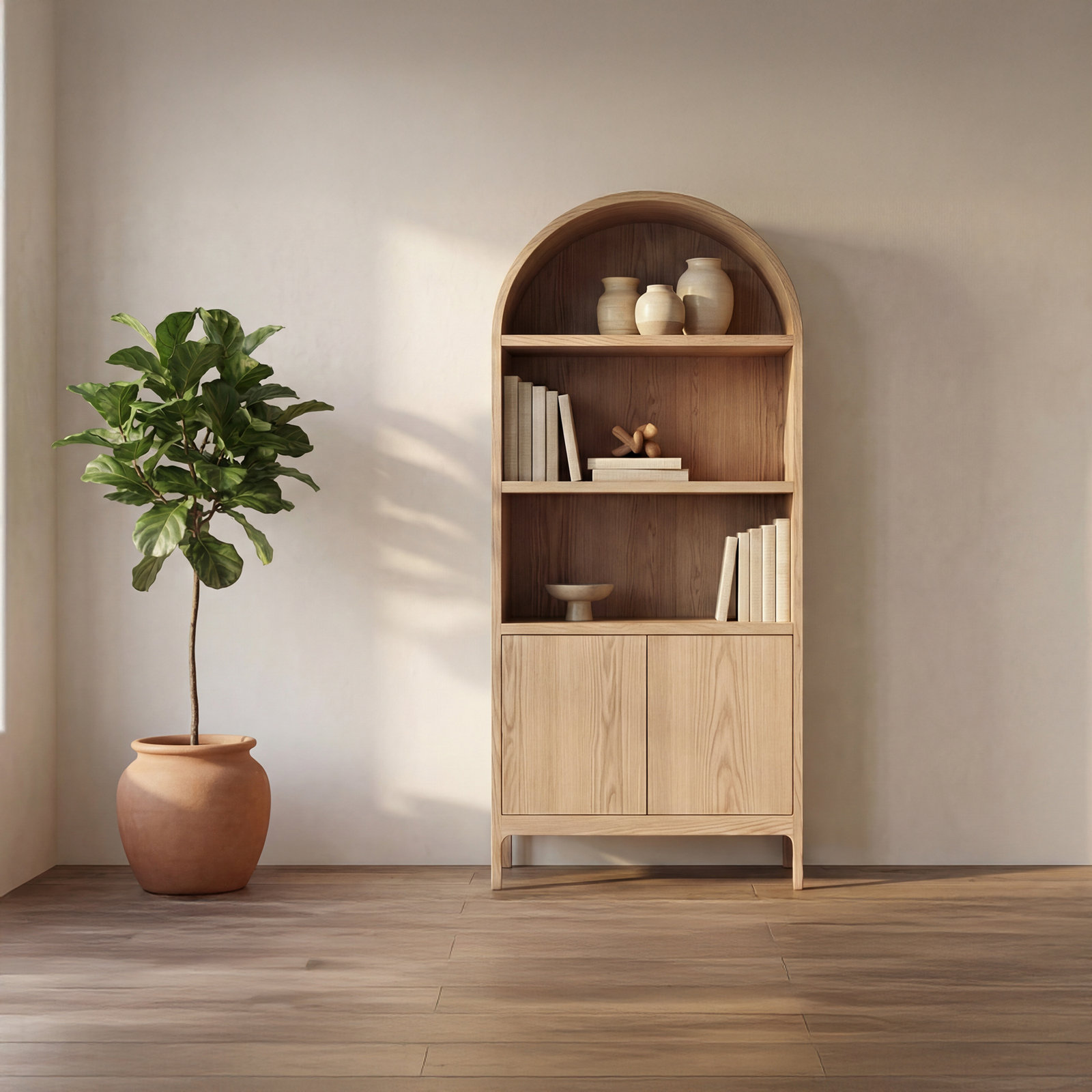2-Door Accent Cabinet, Brown