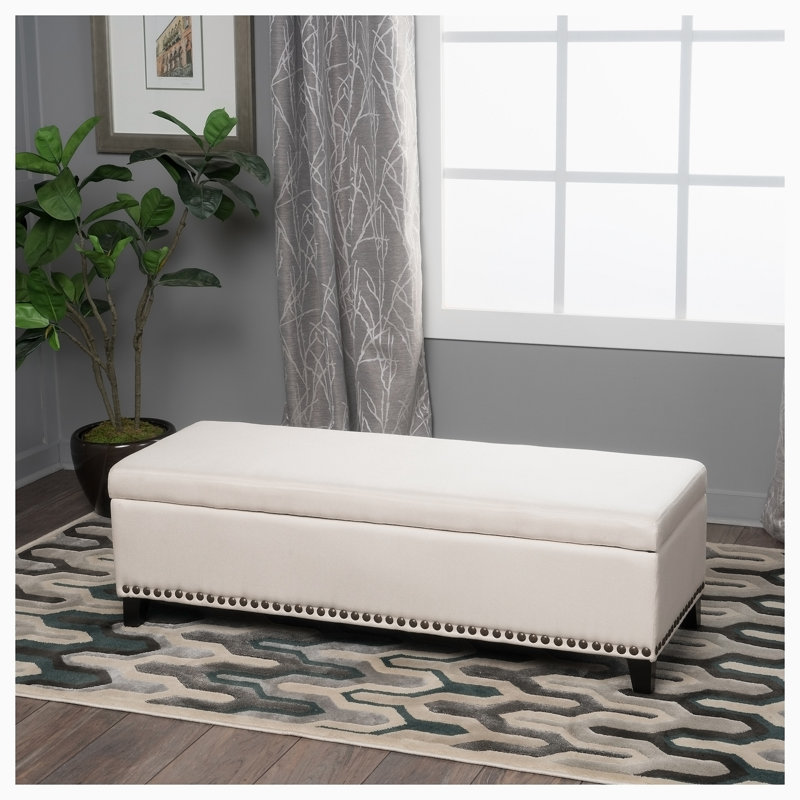 Banc de rangement en tissu Aryahi