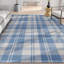 Tapis bleu à tissage plat Kehr-88979010