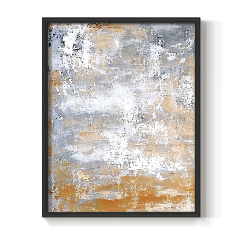 «Abstract CCXCVII», reproduction encadrée - prête à être accrochée - fabriquée aux États-Unis, 10" H x 8" W, Noir