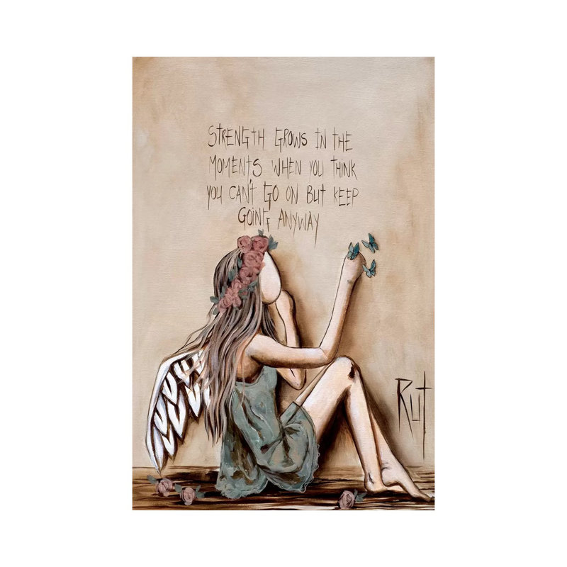 Strength Grows - Painting Print on Canvas, Wrapped Canvas, 66.04 cm H x 45.72 cm W x 1.91 cm D