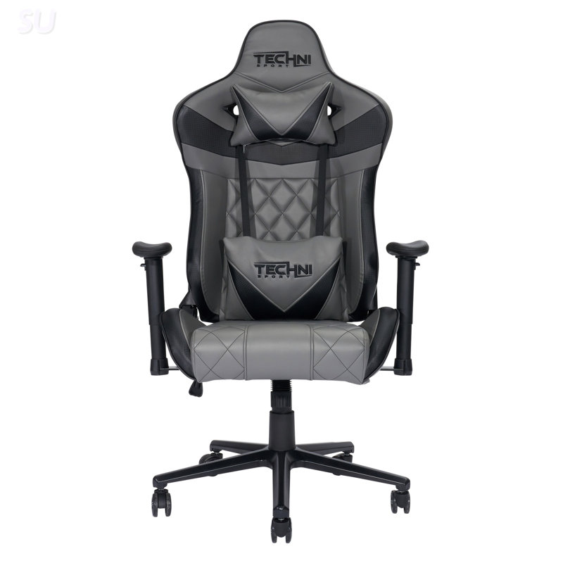 Techni Sport XL Ergonomic Gaming Chair with Adjustable Lumbar and Neck Support for Enhanced Comfort and Posture