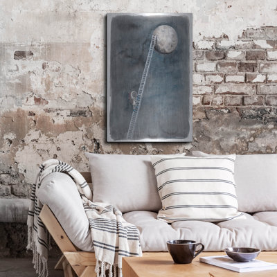 «Ladder to the Moon» par Rachel Nieman, art mural en métal
