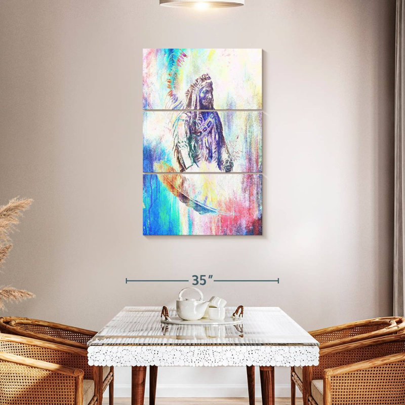 Lelar American Indian, 45" H x 28" W