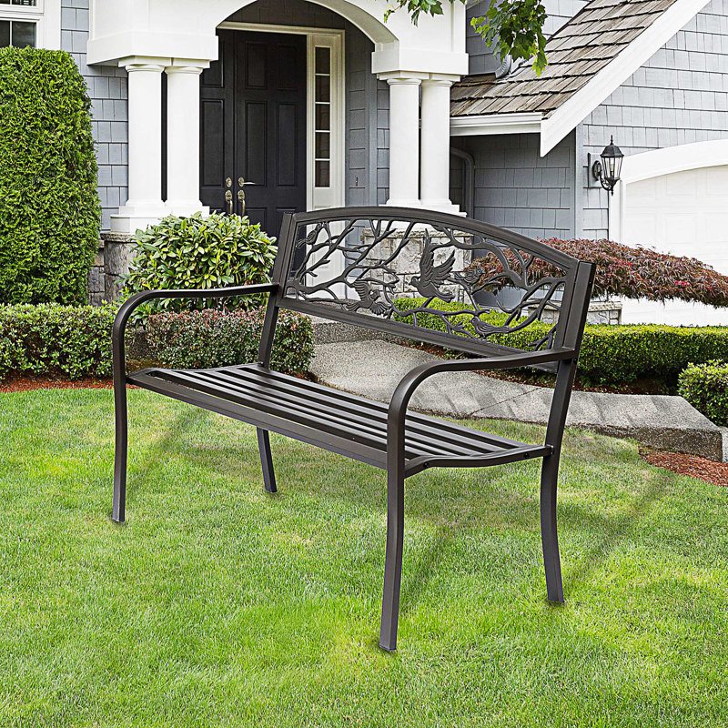Banc de jardin, banc d'extérieur avec motif animalier