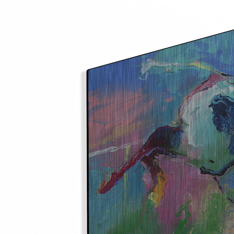 «Bull Riding» par Richard Wallich, H 24 po x l 36 po