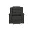 Fauteuil inclinable oscillant, gris foncé-465286383