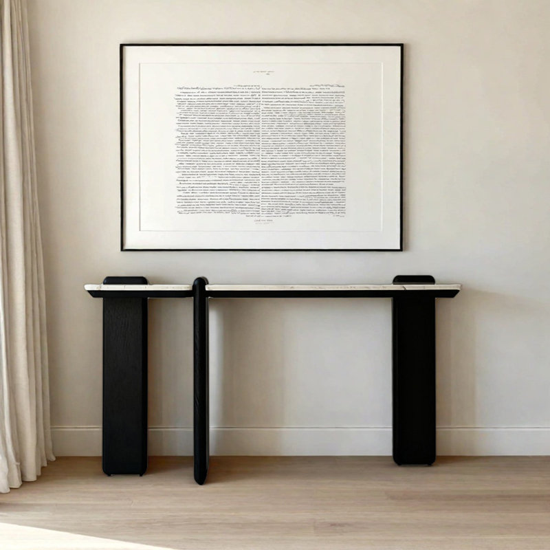 Console Modern Minimalist Art Design, H 31,5 po x l 62,99 po x P 15,75 po
