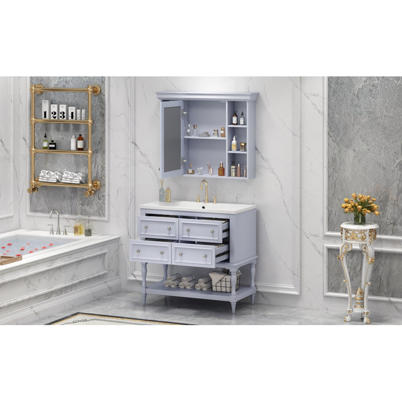 Meuble-lavabo 36 po avec armoire à pharmacie
