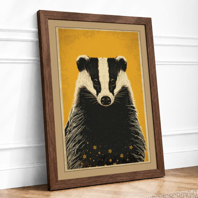 Golden Badger Boho - Framed Print