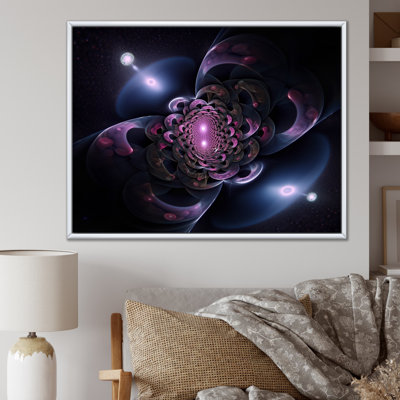 Impression 3D sur toile Quantum Fractal Infinity Futuristic 3D