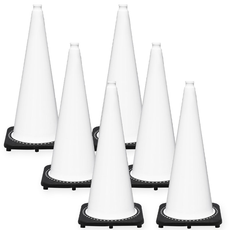 Cônes de circulation de 28 pouces JBC, Blanc