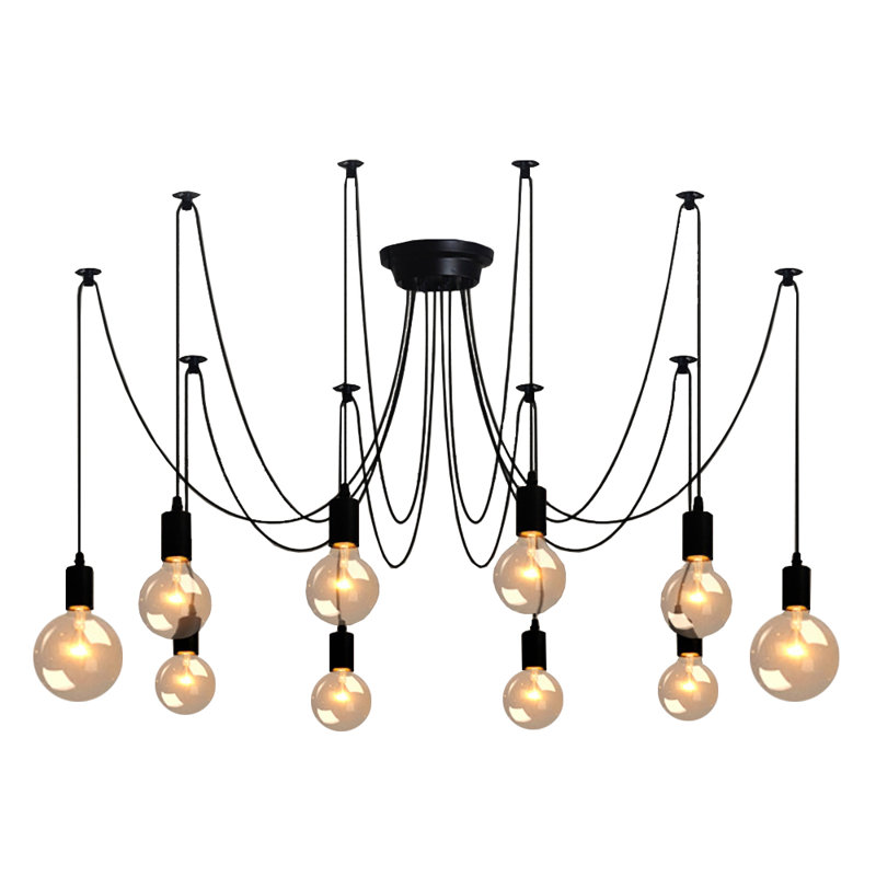 Borges Spider 10-Light Novelty Modern Linear Dimmable Chandelier