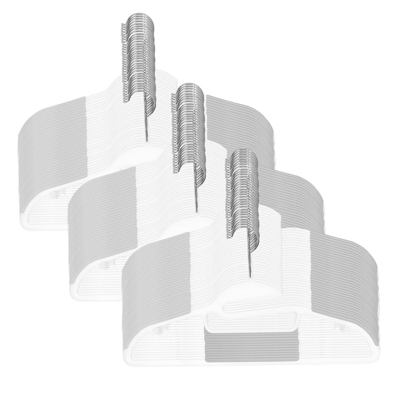  Paquet de 128 cintres en blanc, Blanc