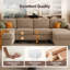 Upholstered 104 " Flannel Sofa-861891784