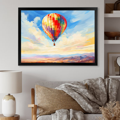Ballon à air chaud coloré - Impressionniste