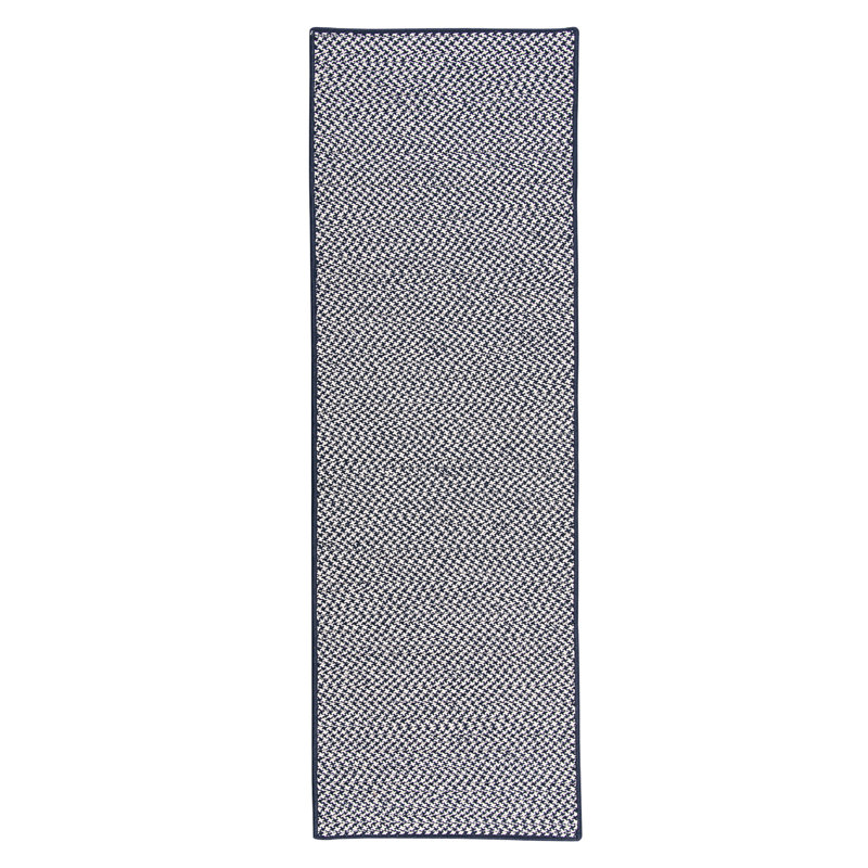 Tapis intérieur / extérieur Ashvith Houndstooth, Tapis de couloir 2 pi x 8 pi