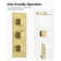 RelaxaJet Thermostatic Shower Faucet 12" Rainfall Shower Head with Slide Bar Handheld Spray