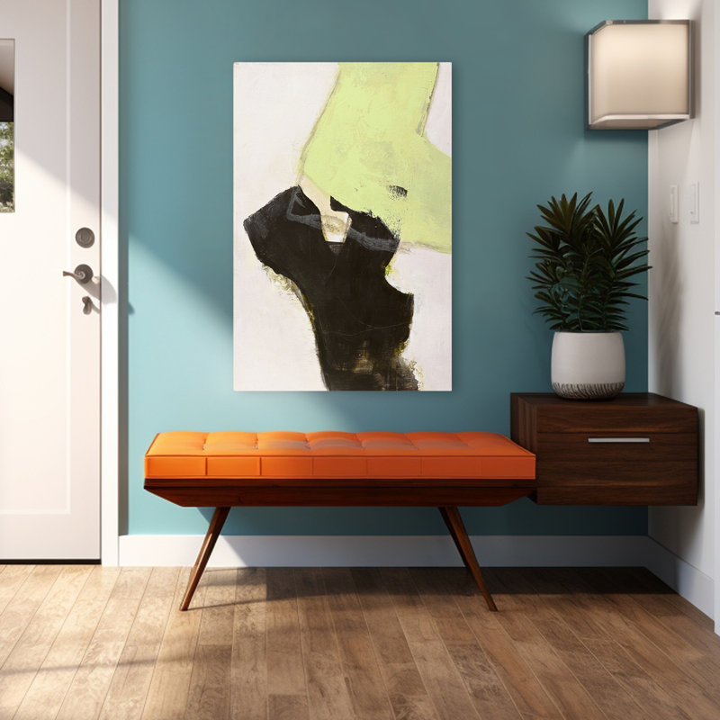 Espace - Art minimaliste abstrait, H 48 po x l 32 po