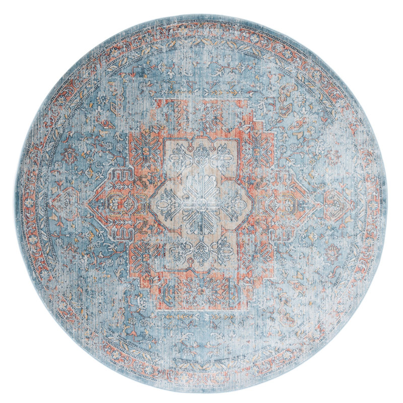 Rumsey Performance Oriental Rug, Round 6'7"