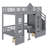 Adonya Kids Twin Over Twin Bunk Bed-182423028