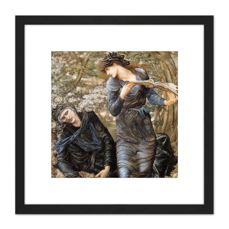 Beguiling Merlin Lady Lake Arthur by Edward Burne-Jones - Single Picture Frame Painting