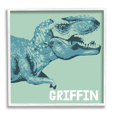Art mural personnalisé rétro T-Rex cmw-040