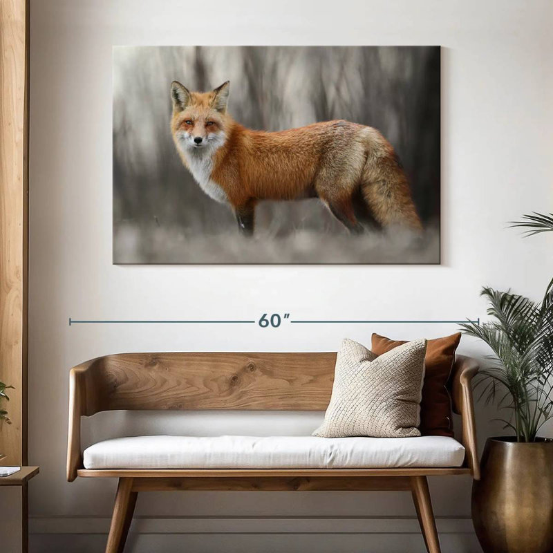 Brampt Charming Red Fox, 32" H x 48" W