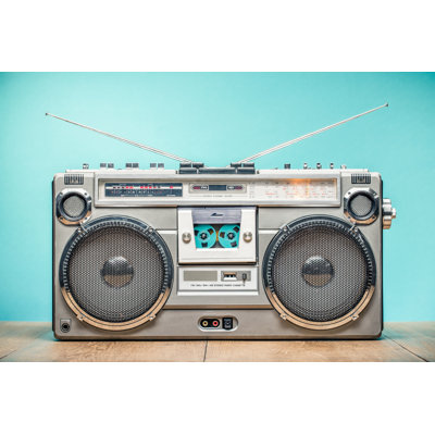 Stereo Boombox Radio - Wrapped Canvas Print