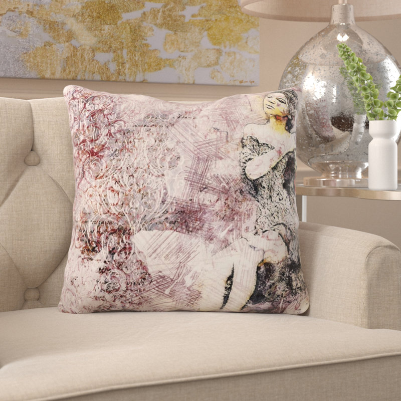 Coussin de fille fille Bart, Microsuède, Intérieur
