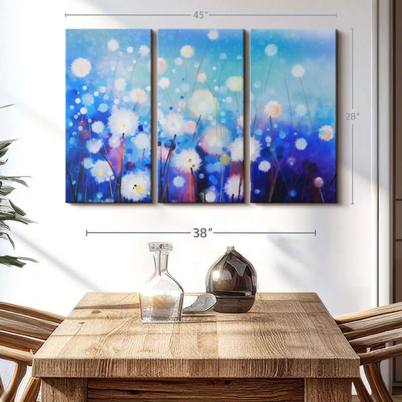 «Morning Wishes Abstract» sur toile, H 28 po x l 45 po